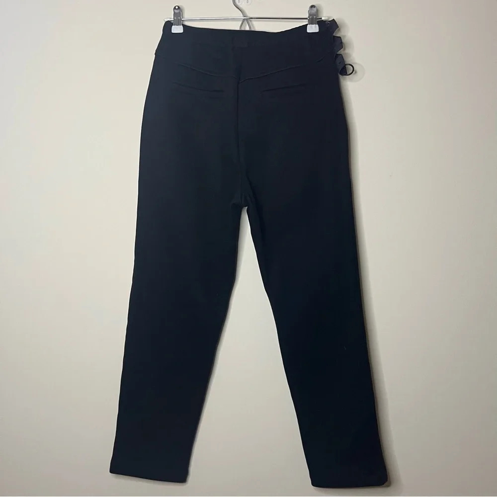 DANTINU High Waisted Pleated Black Cigarette Pants - Picture 6 of 9